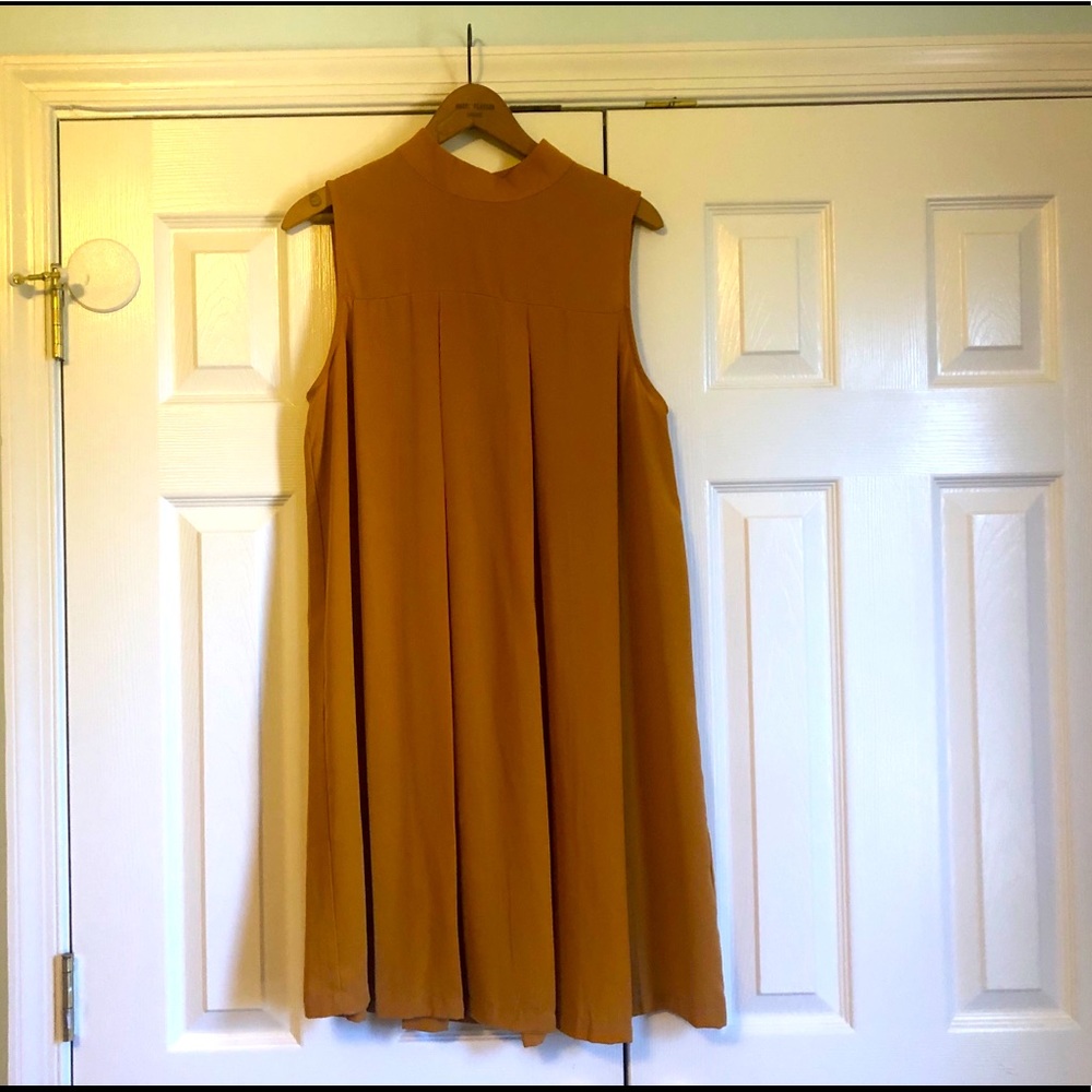 Gold cocktail dress
